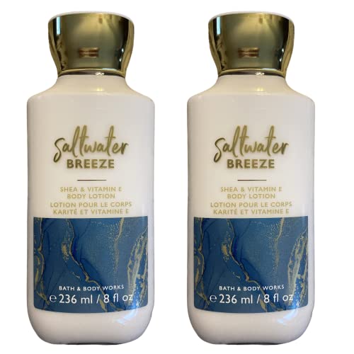 Bath & Body Works Saltwater Breeze Lotion Gift Set of 2 - 8 Fl Oz - Multicolor