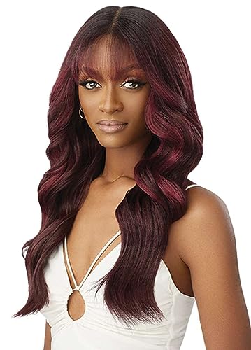 Outre Lace Front Wig Moniece 13x6 HD Transparent Lace - Chocolate Gold, Pre-Plucked, Elastic Band, Natural Baby Hairs - Variation of DRST4/CHOCOLATE GOLD