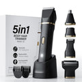 Electric Razors for Women, Valentines Day Gifts 5-in-1 Wet/Dry Bikini Trimmer with USB Charge Dock, Deluxe Facial Hair Removal, Wet/Dry Body Shaver for Nose Eyebrows Beard Underarm Leg Arm (Black)
