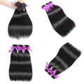 Brazilian Virgin Straight Hair Bundles 18 20 22 Inch - 3 Pack, Unprocessed Human Hair