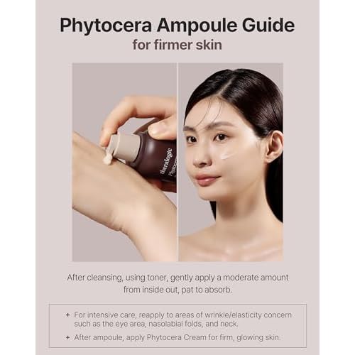 Phytocera Pro Antioxidant 10X Ampoule - Ceramide Lifting Elasticity Age-Defying Face Serum with Collagen, Hyaluronic Acid, NMF - Vegan and Dermatologically Tested, 1.69 fl.oz.