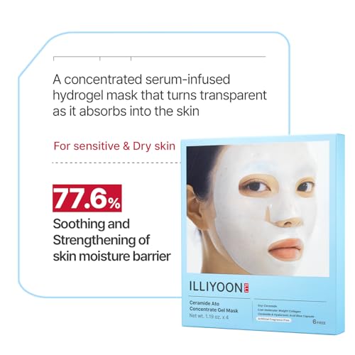 Illiyoon Ceramide Collagen Hydrogel Sleep Mask for Hydrating & Pore Tightening