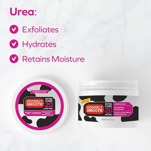 Urea Hand and Body Cream 8 Oz - Fragrance-Free, Replenishing, Fast-Absorbing, 3 Pack