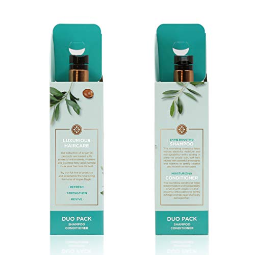 Argan Oil Hair Shampoo & Moisturizing Conditioner Duo - Shine & Frizz Control
