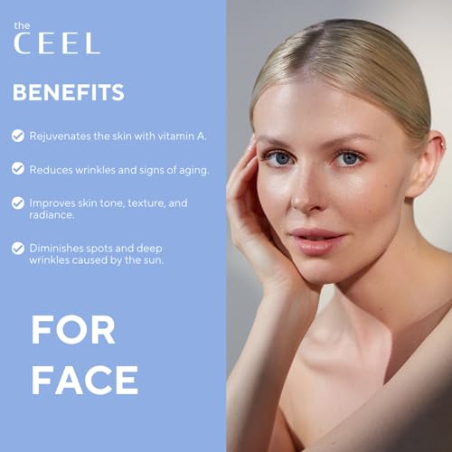 The Ceel Retinol Serum for Face | Resurfacing Retinol Serum | Firming, Anti aging, Brightening | Smoothing Fine Lines and Wrinkles | Retinol 1%, Ceramides and Niacinamide|1 fl.oz(30 ML)