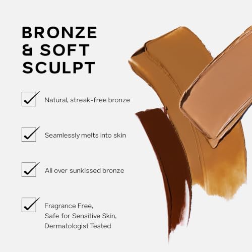 Saie Sun Melt Cream Bronzer - Light Bronze Buildable Face Contour Balm