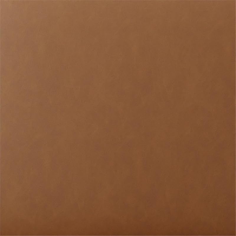 Warren 18-Inch Cube Ottoman with Vegan Leather - Carmel (Variation: Caramel)