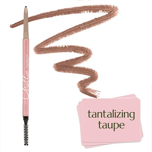Chella Tantalizing Taupe Eyebrow Pencil - Long-Wear, Precise Tip, Waterproof