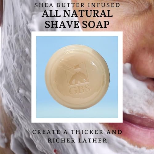 Men's Shaving Soap Pack 4 Scents - Shea Butter & Glycerin, Rich Lather, 3 Oz Each - All Scents