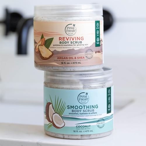 Argan Oil & Shea Body Scrub - Natural Gently Exfoliating Vegan 16 oz - Variation: Argan Shea / 16 Fl Oz