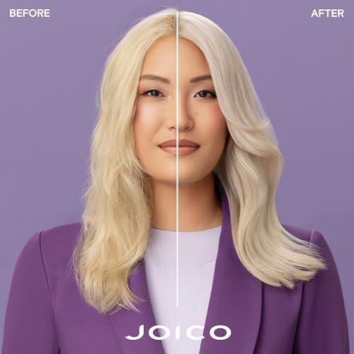 Joico Color Balance Purple Conditioner | For Cool Blonde or Gray Hair | Eliminate Brassy Yellow Tones | Boost Color Vibrancy & Shine | UV Protection | With Rosehip Oil & Green Tea Extract