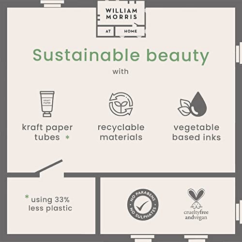 William Morris at Home Strawberry Thief Hand Cream | Leave Hands Soft & Cared For | Patchouli & Red Berry Scented | Strawberry Thief Print | Perfect Stocking Filler, 100ml