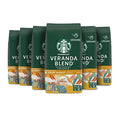 Starbucks Veranda Blend Ground Coffee - Blonde Roast, 6 Pack of 12 oz Bags