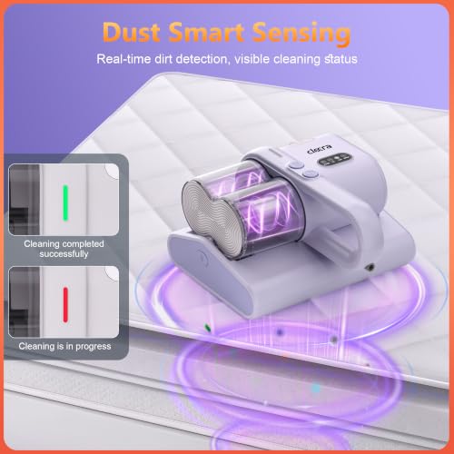 Purple Mattress Vacuum Cleaner with UV-C Light, 16Kpa Suction Bed & Sofa Dust Remover