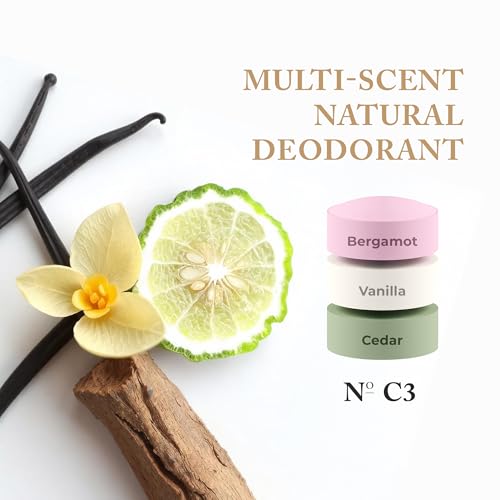 Natural Aluminum-Free Deodorant for Women & Men – Mint, Coconut & Citrus Scent