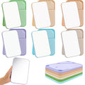 Portable Tabletop Makeup Mirror with Stand - 8x5 Inch, 6 Colors, Light Colors Variation