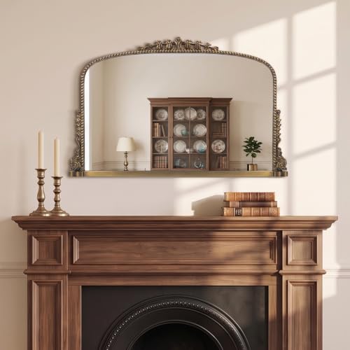 Vintage Gold Baroque Mirror 36x23 inches with Antique Finish - Wemily Variation