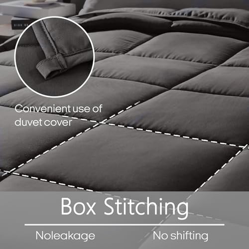 Cooling Weighted Blanket for Hot Sleepers - Queen 60x80 20lbs Grey Variation