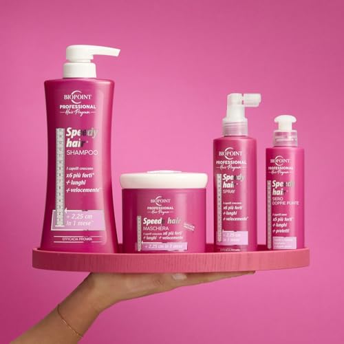 BIOPOINT Speedy Hair Shampoo - Italian Hair Growth & Nourishment, 13.5 Fl Oz