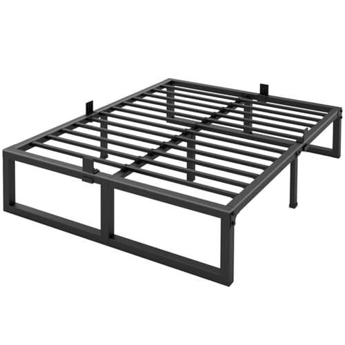 Full Size Bed Frame 14 Inch Heavy Duty Metal Platform Support No Box Spring Needed Variation of THIS listing