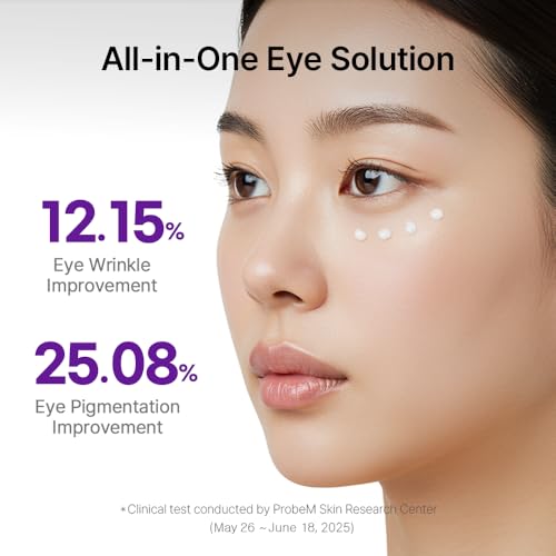 D'AMU Retinol Eye & Neck Cream ? Brightening & Firming Cream for Dark Circles, Wrinkles & Pigmentation with Vita 5X, Astaxanthin & Spicule ? Korean Skincare ? 1.6 oz