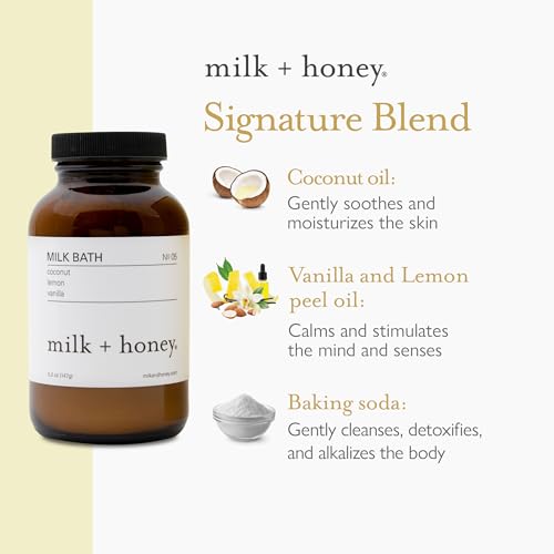 Moisturizing Coconut Milk Bath Soak - Hydrating Relaxing Bath Additive 5.3oz