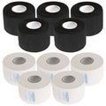 10 Rolls Disposable Barber Paper Neck Strips, 1000 Strips Professional Stretchy Paper Neck Band, Protector Stretchy Strips Cutting Accessories for Hair Cut, Beauty Salon, Black and White
