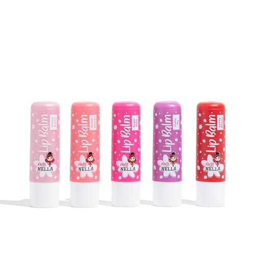 Children's Lip Balm Set - Hypoallergenic 5 Pack with Natural Ingredients - Gentle Care for Sensitive Lips
