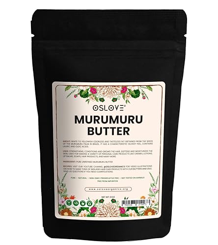 Pure Murumuru Butter for Skin and Hair - Natural, Unrefined 8oz