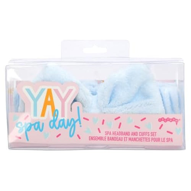 iscream Sprinkle Spa Day Plush Velour Spa Headband and Cuff Set