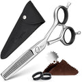 Fagaci Hair Thinning Scissors 6 Inch - Left & Right Hand Use, 440C Steel Thinning Shears