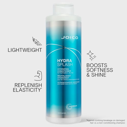 Joico HydraSplash Hydrating Shampoo & Conditioner Set 16.9 Fl Oz x2 for Fine & Dry Hair