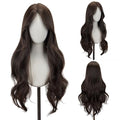 Brown Middle Part Wavy Wig for Women - 26 Inch Synthetic Heat-Resistant Hair, Natural Look, Daily & Cosplay Use - Variation of THIS listing