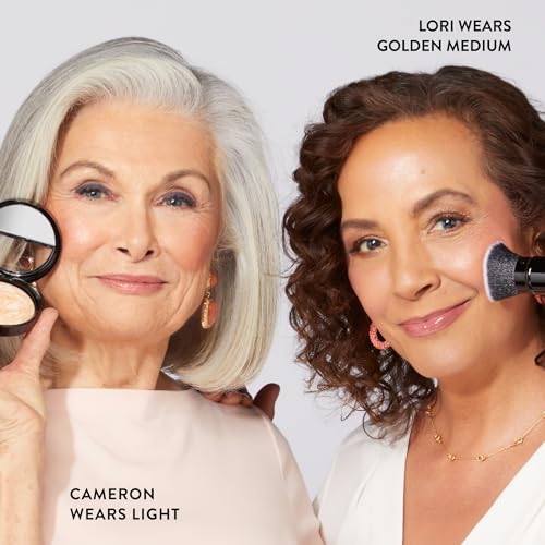 LAURA GELLER Baked Balance-N-Glow Illuminating Color Correcting Foundation - Light - Retractable Airbrush Kabuki Brush (2 PC)
