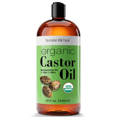Castor Oil 32 Fl Oz - Organic Cold Pressed Moisturizer for Skin & Hair Growth - Variation of THIS Listing