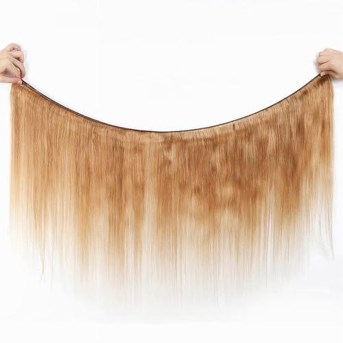 Honey Blonde Straight Hair Extensions - 3 Bundles 20 22 24 Inches - Unprocessed Virgin Human Hair