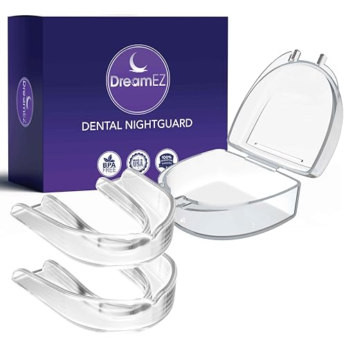 DreamEZ Clear Anti Grinding Mouth Guard for Clenching - 2 Pack, Custom Fit, Made in USA