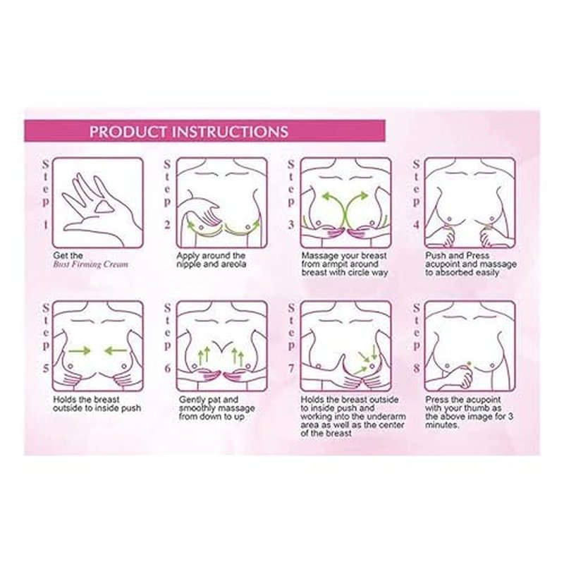 1 Pack Breast Enhancement Cream - Powerful Lifting & Plumping Formula for Breast Growth & Enlargement - Upsize Cream for Bust Increase & Pump Up Breast - Natural Bust Enhancement