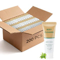 Mini Travel Body Wash, Individually Wrapped Travel Size Bulk Shower Gel Set, Trial Sample Small Single Use Men Women Toiletries Amenities for Hotel/Camping/Vacation/Homeless 1 Fl Oz (Pack of 200)