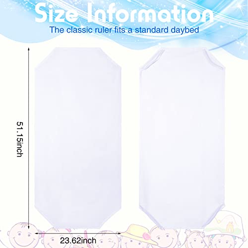 Daycare Cot Sheets - 20 Pack Fitted Cotton Bedding for Toddler Cots - White, Classic Style