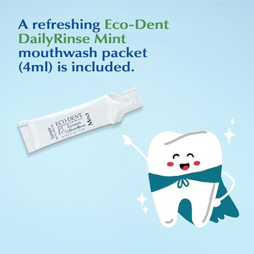 Eco-Dent Vegan Dental Floss with Cranberry Aloe, Waterproof Recyclable Packaging, 100 Yards