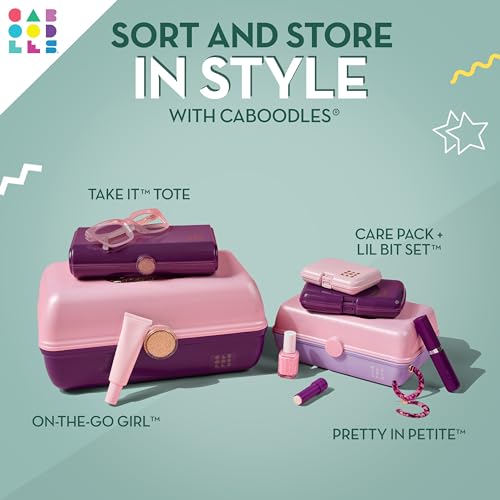 Mint Take It Tote Makeup Case with Mirror & Auto-Open Tray - Pack of 2 - Variation Menta / One Size