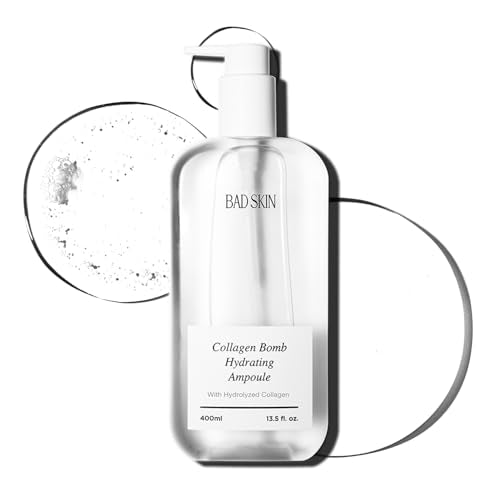 BadSkin Collagen Bomb Hydrating Ampoule 400ml – Korean Sensitive & Dry Skin Care - 13.5 Fl Oz Pack of 1