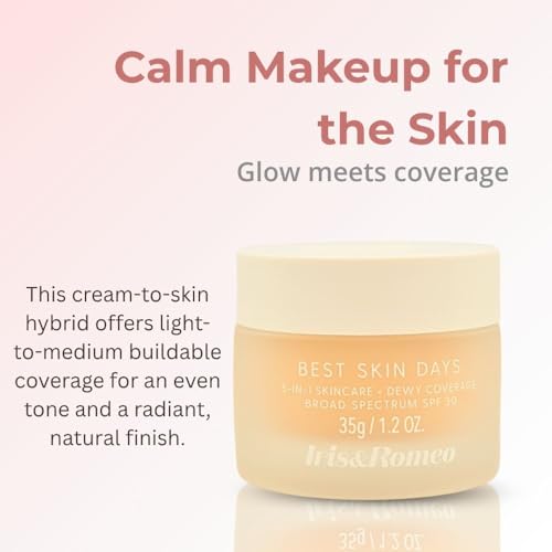 IRIS&ROMEO Best Skin Days SPF30 Whipped Tinted Moisturizer with Vitamin C + Hyaluronic Acid - Shade 3 - Light with Warm Undertones