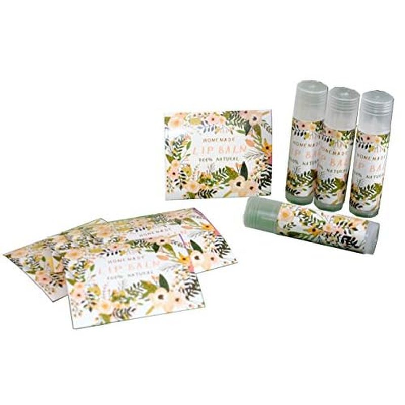 Assorted T5 50pcs Lip Balm Labels - Paper Stickers for Lip Balm Containers