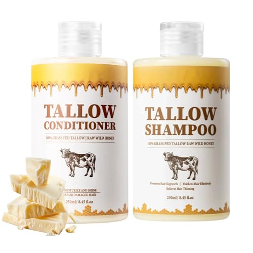 Tallow Shampoo & Conditioner Set for All Hair Types - Deep Clean & Moisturize