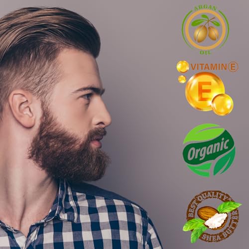 Men's Beard Grooming Kit with Black Variation - Oil, Balm, Wash, Brush & More