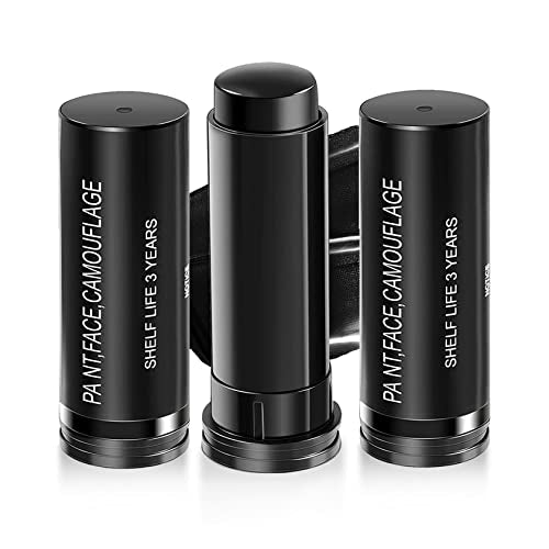 CAHIUYOA 3 Pcs Eye Black Stick for Sports Eye Black Football/Baseball/Softball,EyeBlack Face Body Paint Stick Athletes Sports Clown Black Makeup Halloween Cosplay