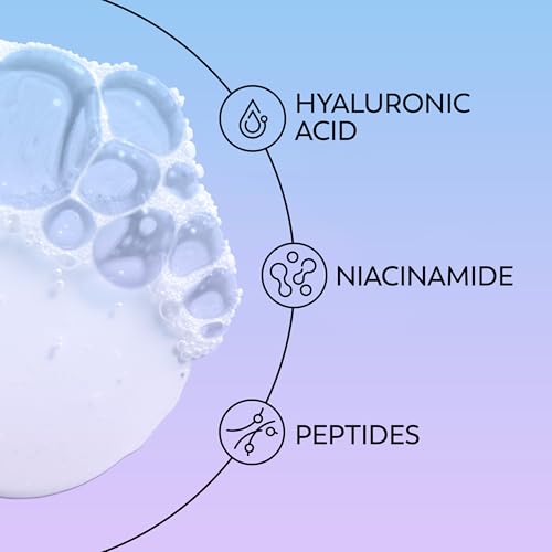 Hyaluronic Face Wash & Moisturizer Duo Set - Fragrance-Free, Hydrating Skincare