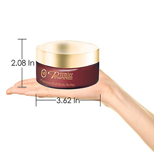 Premier Dead Sea Aromatic Body Butter ? Passion Fruit, Hydrating Shea Body Butter for Women & Men, Moisturizing, Firming & Anti-Aging Cream for Dry Skin, Hand & Body, 5.95 Fl.oz